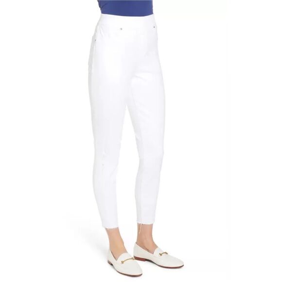Spanx Women's 20229R Size L White Distressed Denim Skinny Jean Leggings NWOT - Picture 1 of 14